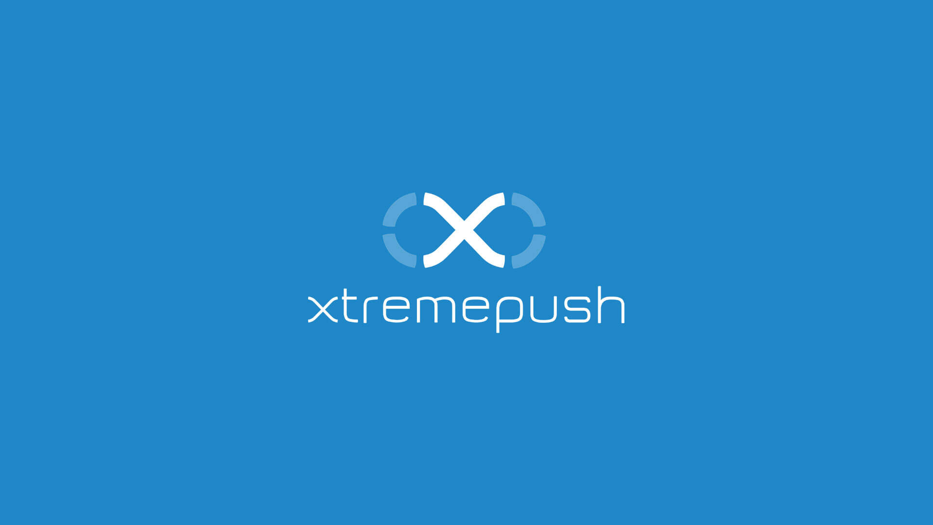 The Xtremepush logo on a blue background